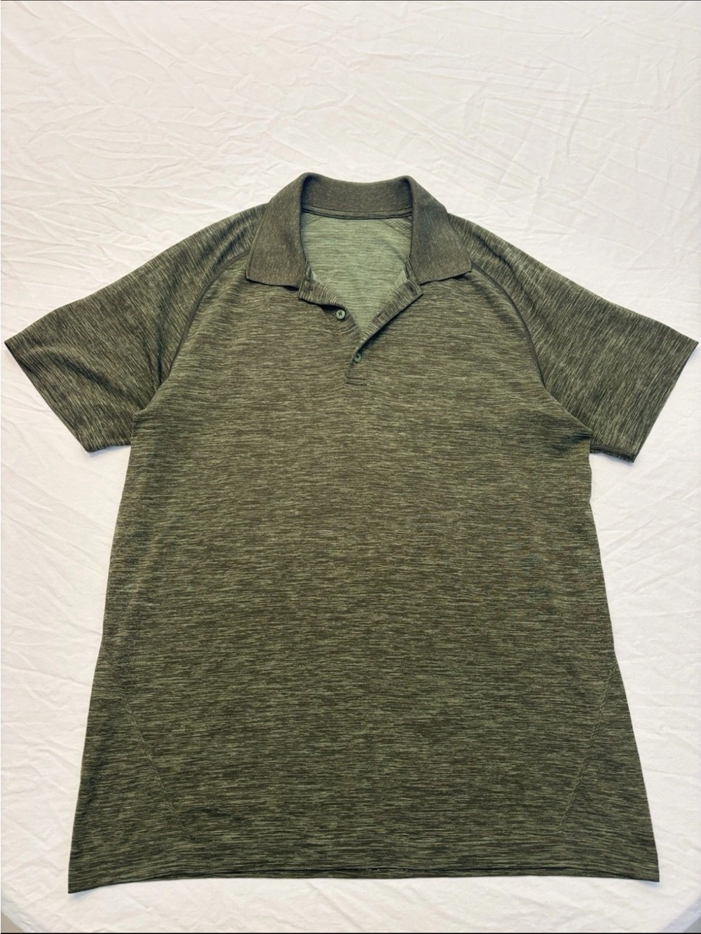 Lululemon Metal Vent Tech Polo Green Men’s L Golf Performance Athleisure Shirt